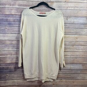 Kuna Ivory Tunic Sweater Bateau Neckline Alpaca Blend Size Large